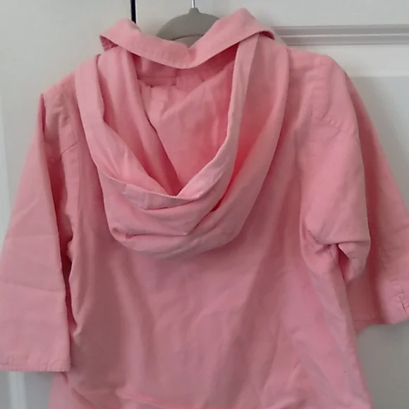 Jacadi light pink beautiful fall/spring hooded baby Jacket 12 month - Picture 4 of 5